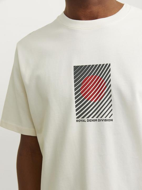 Actual product image Jack & Jones RDD Printed Round Neck T-shirt T-shirt (XXL)