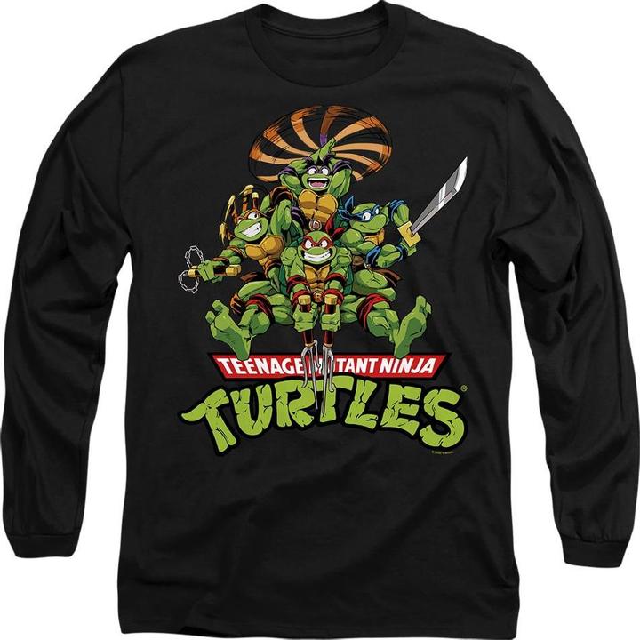 Actual product image Teenage Mutant NT Unisex Adult Manga Turtles T-Shirt (L)