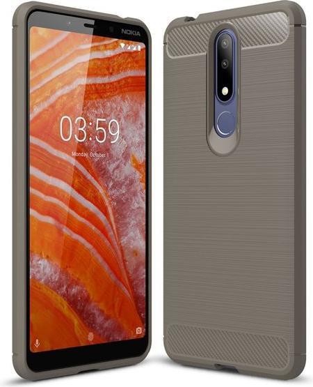 Image du produit MU Style Série de boîtiers souples en fibre de carbone TPU (Nokia 3.1 Plus)