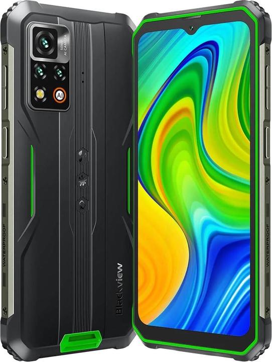Produktbild Blackview BV9200 (256 GB, Green, Black, 6.60", Dual SIM, 50 Mpx, 4G)