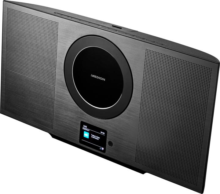 Produktbild Medion Stereoanlage P66348 Schwarz (Spotify Connect, Bluetooth, CD Player, 2x 10 W)
