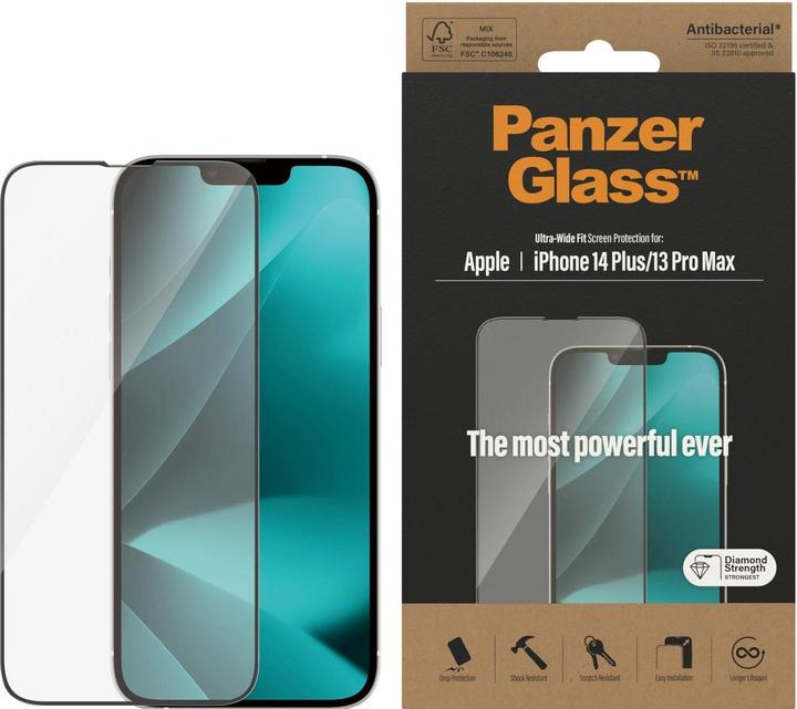 Actual product image PanzerGlass Ultra Wide Fit screen protector (1 Piece, Apple iPhone 13 Pro Max, Apple iPhone 14 Plus)