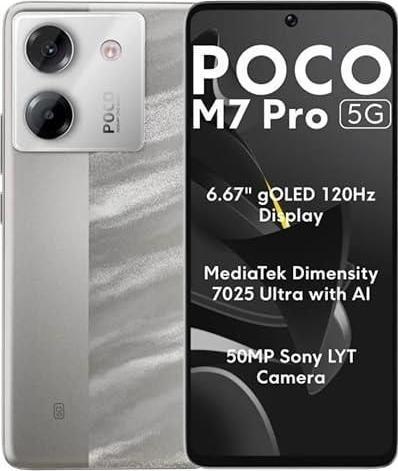 Productafbeelding Xiaomi MOBIELE TELEFOON POCO M7 PRO/12/256GB ZILVER MZB0JNIEUWE POCO (Zilver)