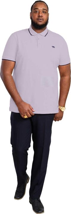 Actual product image DUKE D555 Mens Hamford 2 Tipped Pique Kingsize Polo Shirt (5XL)
