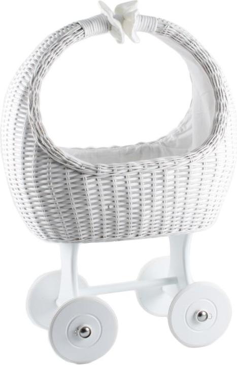 Produktbild Imagetoys Dukkevogn / Vugge kurveflet hvid