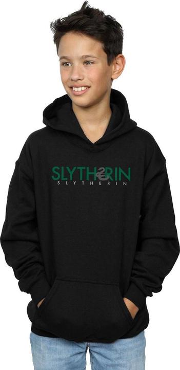 Actual product image Boys Slytherin Text Hoodie (128)