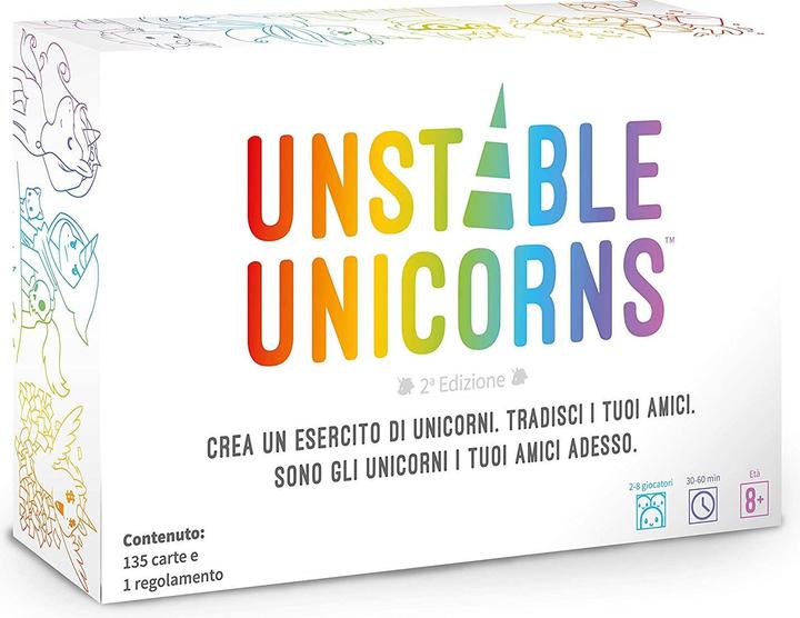 Immagine prodotto Asmodée ASMODEE 8567- Unstable Unicorns (Italiano)