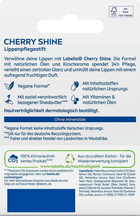 Actual product image Labello Cherry Shine (Care pencil, 16 ml)