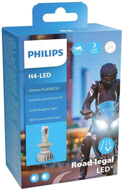 Immagine prodotto Philips 11342U6000X1 LED Leuchtmittel Ultinon Pro6000 H4 19 W 12 V (H4)