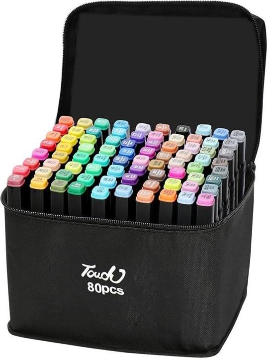 Produktbild Extralink MARKERY 80SZT (Mandel, Schwarz, Aqua, Blauviolett, Karmin, Burgund, Anthrazit, Braun, Gemischte Farben, Chrome..., 80 x)