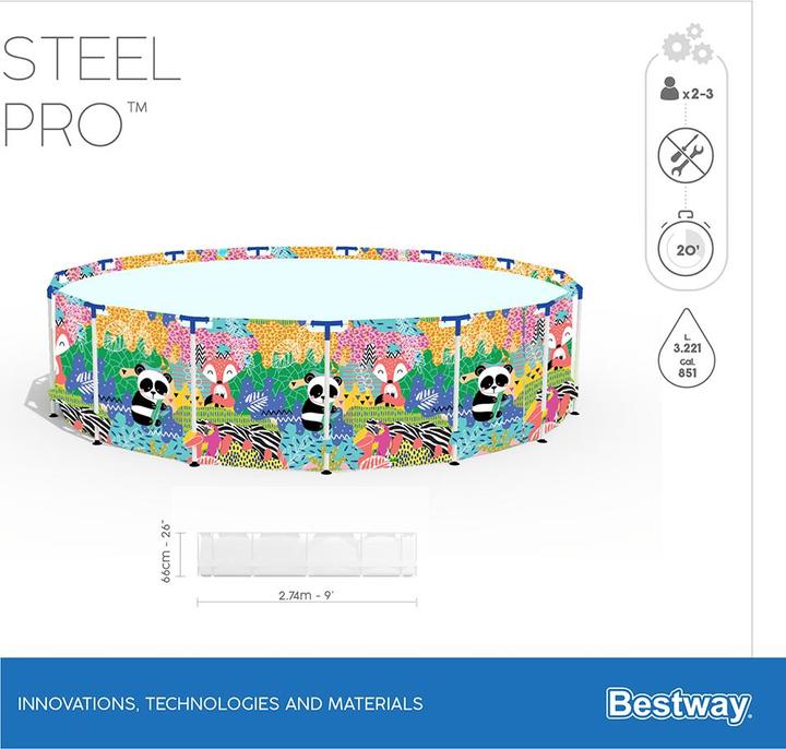Produktbild Bestway Paradise Frame Pool (Ø 274 x 66 cm)