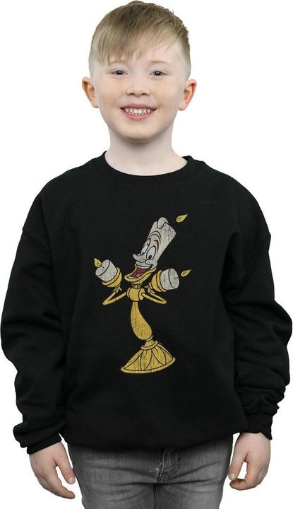 Actual product image Disney Boys Beauty And The Beast Lumiere Distressed Sweatshirt (116)