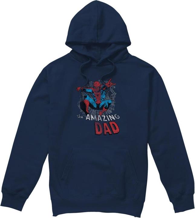 Actual product image Spiderman Mens Spider Dad Fathers Day Hoodie (L)