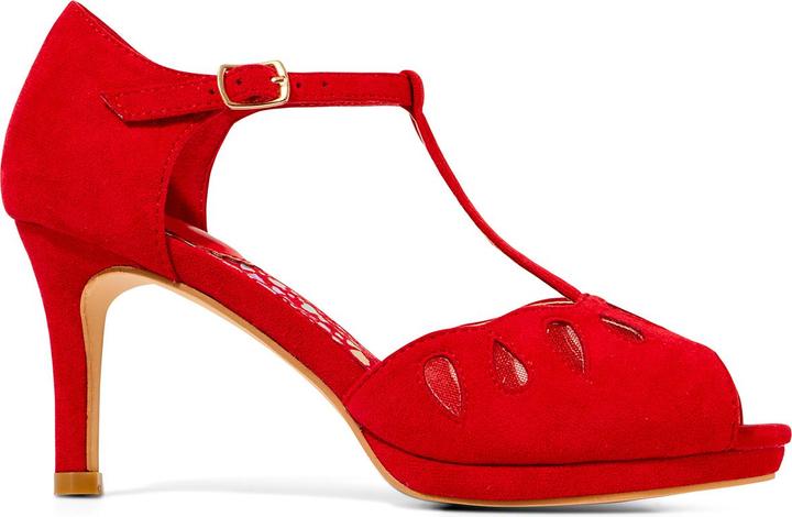Actual product image Joe Browns Cut-Out Detail Peep Toe T-Bar Heels (41)