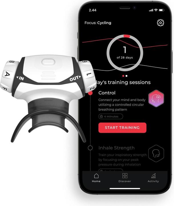 Actual product image Airofit Breathing Trainer Pro 2.0