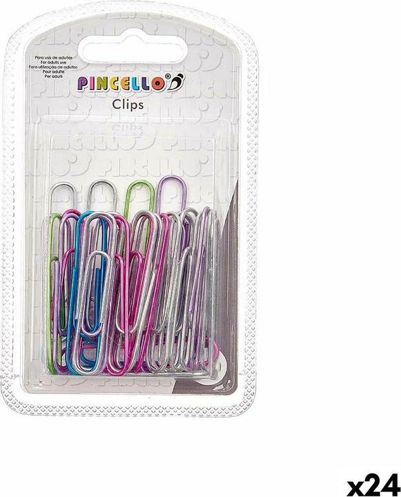 Produktbild Pincello Büroklammer gross Bunt Metall (24 Stück) (24 x)