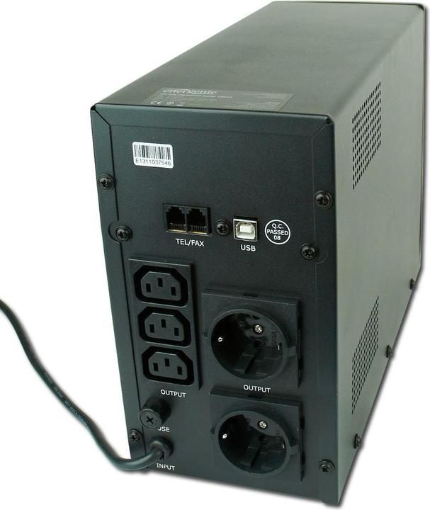 Actual product image Gembird EnerGenie EG-UPS-033 - UPS - AC 220 V (1200 VA, 720 W, Line-interactive UPS)