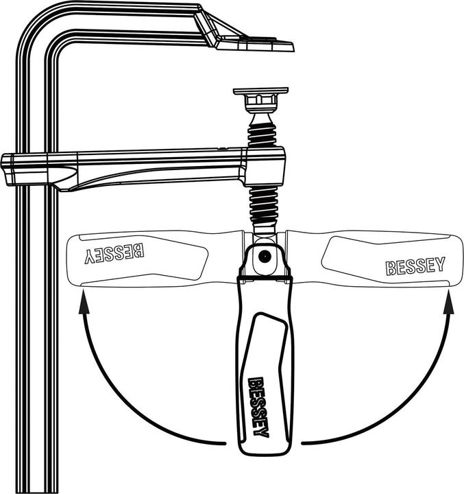Actual product image Bessey Screw Clamp (250 mm)