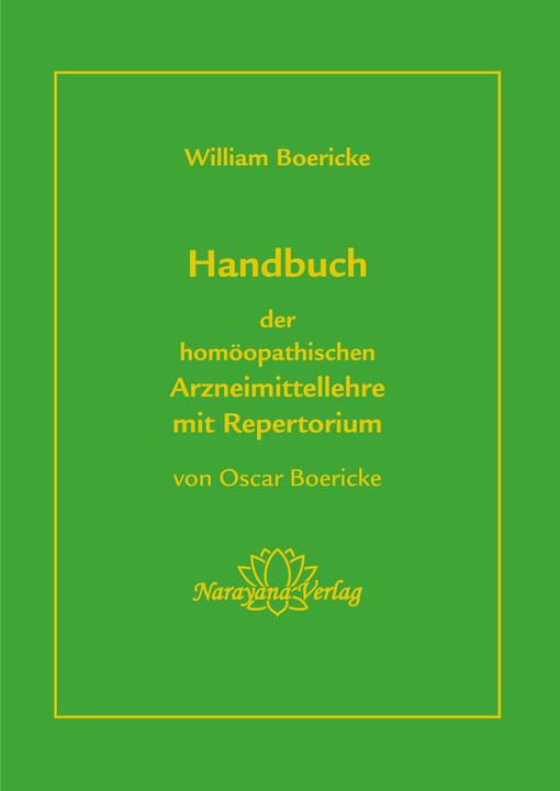 Immagine prodotto Handbuch der homöopathischen Arzneimittellehre mit Repertorium (Tedesco, Oscar Boericke, William Boericke, 2018)