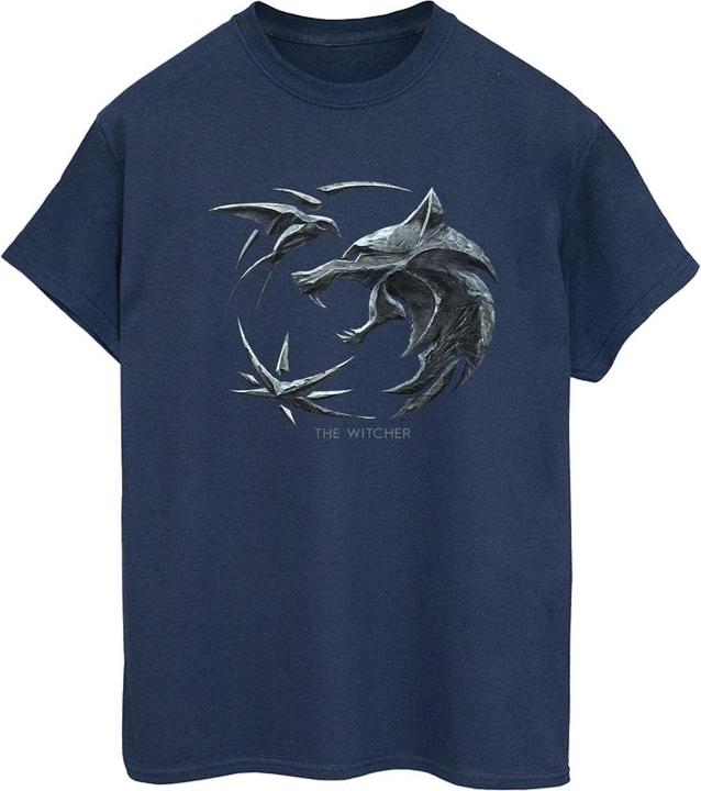 Immagine prodotto Netflix The Witcher Wolf Logo Maglietta Ampia Donna (M)