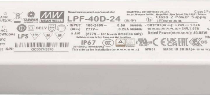Immagine prodotto MeanWell LPF-40D-24 Driver LED, LED Tr