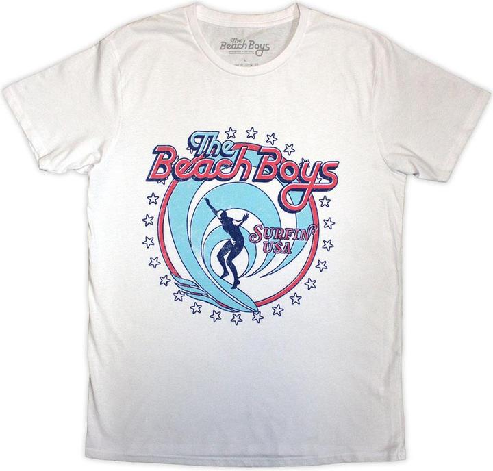 Actual product image Universal Textiles Unisex Adult Surfin USA Circle T-Shirt (XL)