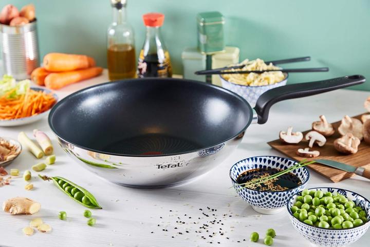 Produktbild Tefal Wok Pfanne - Primary (28 cm, Wok Pfanne, Edelstahl)