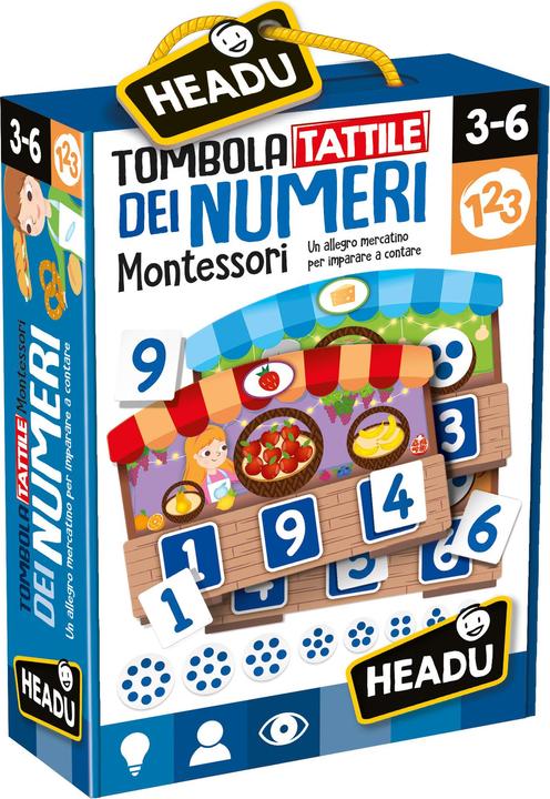 Immagine prodotto Headup Games Tombola Tattile dei Numeri Montessori