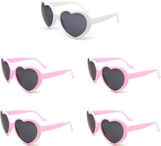 Image du produit MU Style Lunettes de soleil en forme de coeur (lot de 5)