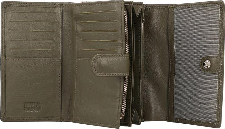 Image du produit Mika Porte-monnaie pour femme, en cuir, couleur : vert