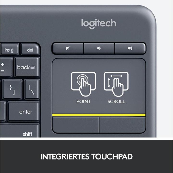 Produktbild Logitech K400 Plus (CH, Kabellos)