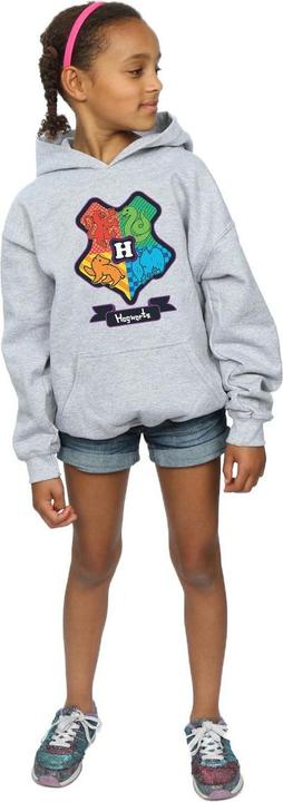 Actual product image Girls Hogwarts Junior Crest Hoodie (128)