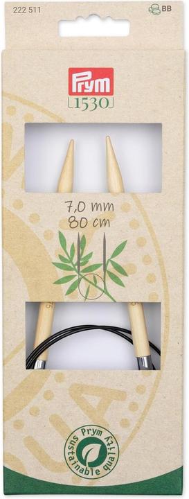Produktbild Prym Rundstricknadel BAMBUS 7.00 mm, 80 cm