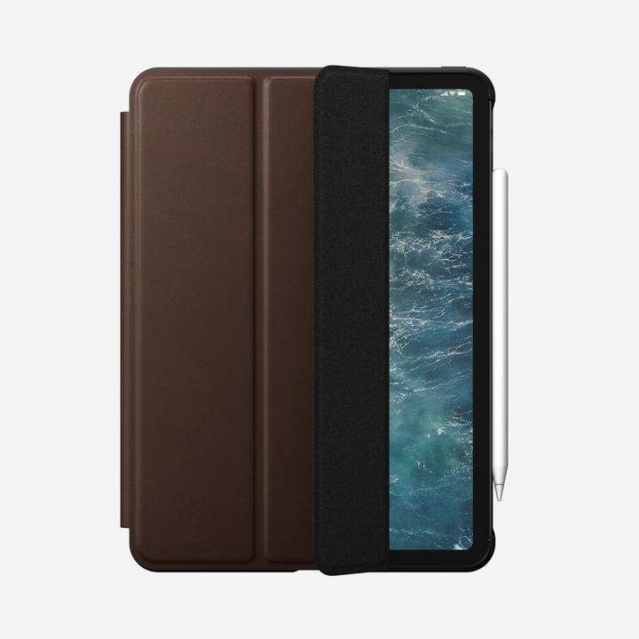 Actual product image Nomad Tablet Book Cover Rugged Folio iPad Pro 11 Brown (iPad Pro 11 2020 (2. Gen))