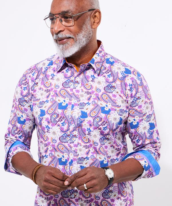 Actual product image Joe Browns Floral Paisley Long Sleeve Shirt (XXL)