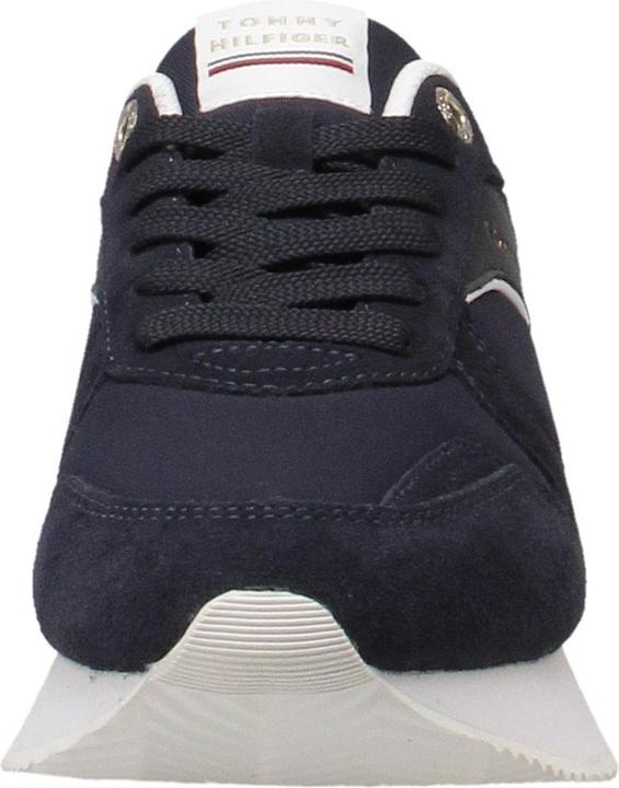 Produktbild Tommy Hilfiger Damen Runner Sneaker Elevated Feminine Runner Sportschuhe, Blau (Space Blue), 38 EU (38)