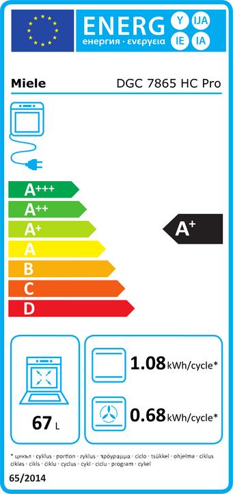 Energie-Label Miele DGC 7865 HC Pro