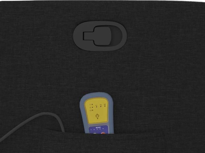 Actual product image VidaXL Massage chair with stand-up aid black fabric