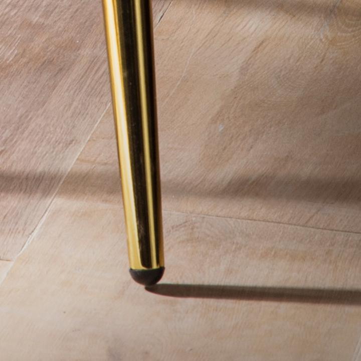 Actual product image FineBuy Esszimmerstuhl Tulpe Samt / Metall Gepolstert Küchenstuhl Schalenstuhl