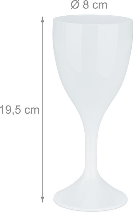 Actual product image Relaxdays 6x wine glasses (25 cl, 6 Glasses, White wine glasses)