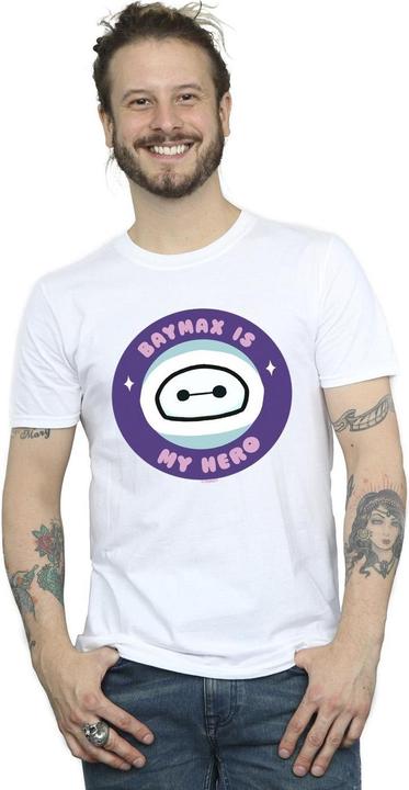 Actual product image Disney Mens Big Hero 6 Baymax My Hero Pocket T-Shirt (S)