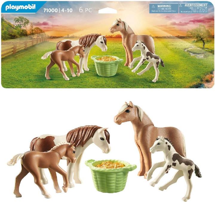 Image du produit Playmobil 2 poneys islandais avec leur poulain (71000, Playmobil Country)