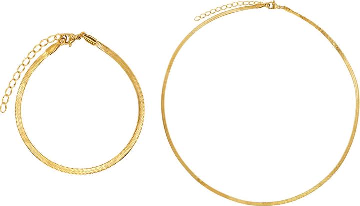 Actual product image Heideman Luxor set gold-coloured (100% stainless steel)