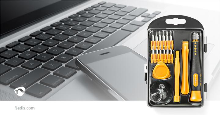 Immagine prodotto Nedis Set di riparazione per telefono/tablet | 17-in-1 | PC / Smartphone / Tablet (17 pezzi)