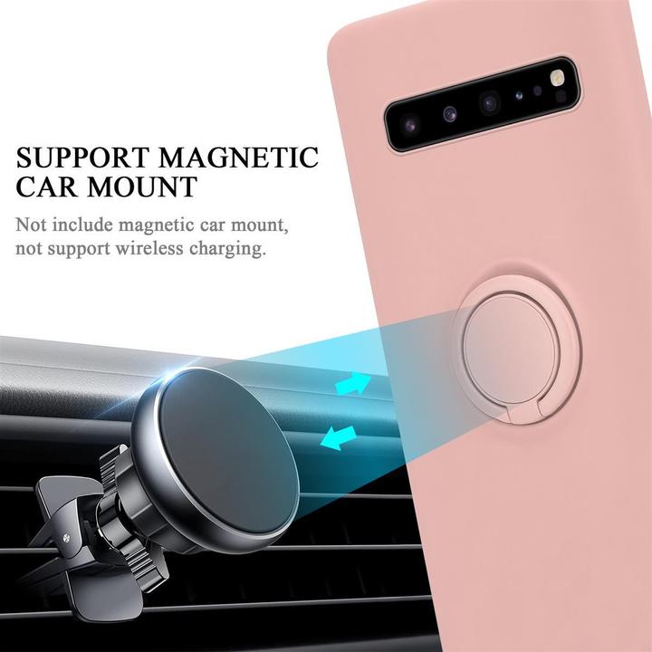 Productafbeelding Cadorabo TPU Vloeibare Ring Silicone Hoesje (Samsung Galaxy S10 5G)