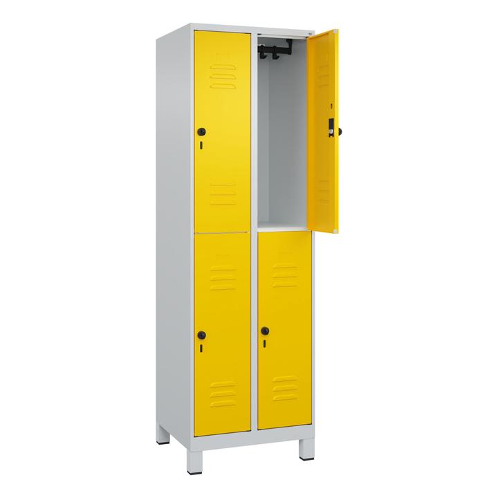 Image du produit C+P Vestiaire double Classic Plus, largeur de compartiment 30 cm, avec pieds
