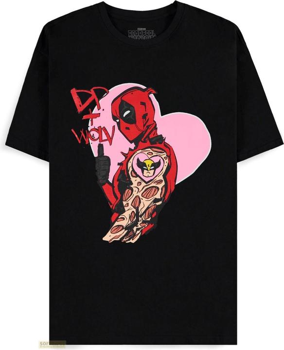 Difuzed Deadpool - I Heart You - Men's Short Sleeved T-shirt - 2XL (XXL)