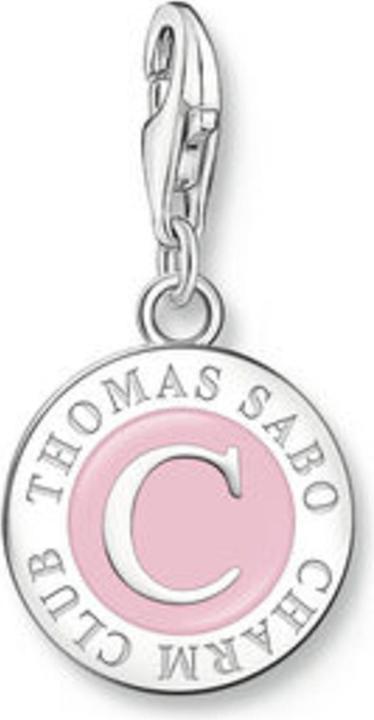 Produktbild Thomas Sabo Member Charm pinker Charmista Coin Silber (Emaille, 925er Silber)