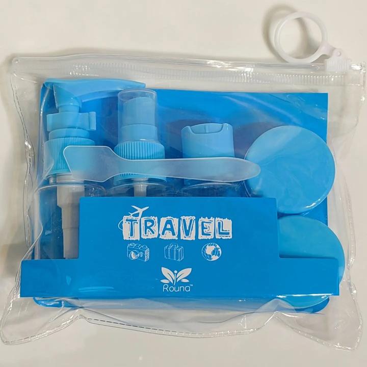 Actual product image Swissdetector Travel cosmetics jar set (Blue) (Hygiene product)