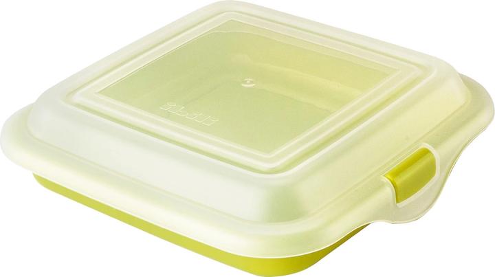 Produktbild Ibili Behälter grün 14.5 x 14.5 x 3.6 cm Perfekt für unterwegs, hält Sandwiches, Snacks und Käse frisch